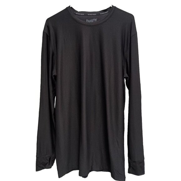 Duluth Trading Co Mens Long Sleeve T-Shirt Large Black Exercise Activewear Top - Picture 1 of 5